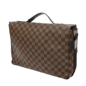 Louis Vuitton Canvas Ebene Brown Broadway Bag Damier Shoulder